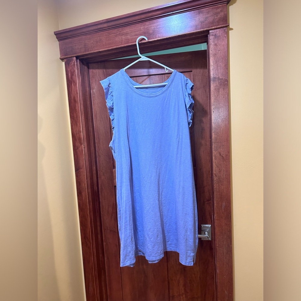 Perrywinkle Blue Universal Thread Dress - 4X Plus Size - Adorable Ruffle Detail